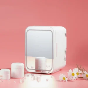 یخچال مسافرتی 4 لیتری درب آینه beauty mini refrigerator