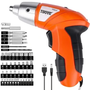 پیچ گوشتی شارژی TUOYE TOOLS SET OF 45 pcs cordless screwdriver