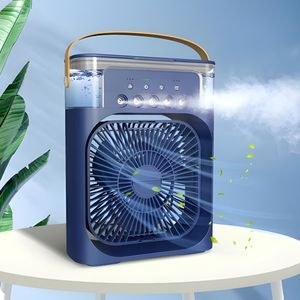 پنکه مه پاش(بخور سرد) رومیزی چراغ دار مدل mini cooling fan