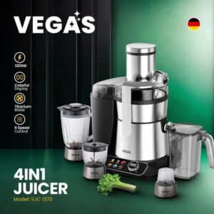 آبمیوه گیر 4 کاره 1200وات برند وگاس کد VJC1370