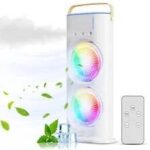 کولر و پنکه مه پاش دارای دو فن با 3 سرعت شارژی