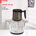 خرد کن ۴تیغه ۳لیتری مارکMEXXIبدنه شیشه موتور سنگین
