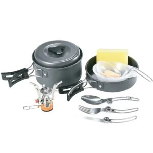 ظروف کمپینگ 10در1 گرین Green 10IN1 Camping Cookware