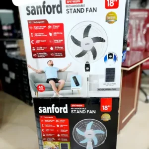 پنکه ایستاده شارژی سانفورد قابلیت شارژ خورشیدی مدل SF974SFN