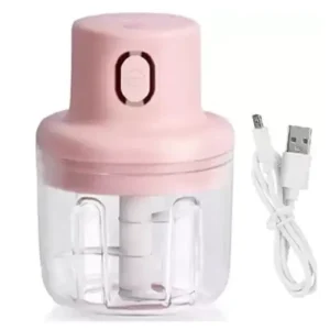 مینی خردکن شارژی صورتی 250 میل Portable Food Processor