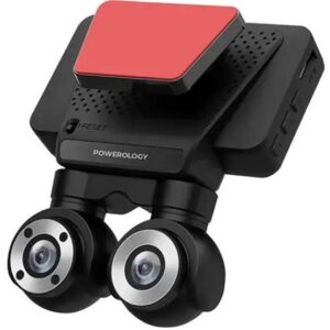 دوربین خودرو پاورولوژی مدل P4KCAM108 ۴K دو دوربین