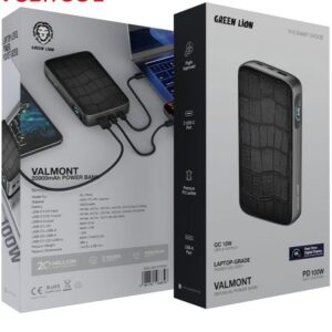 پاوربانک 20000 میلی آمپر 100 وات گرین لاین Green Lion Valmont 20000mAh Power Bank PD 100W