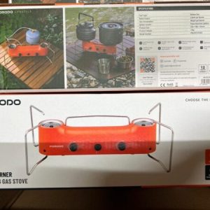 اجاق گاز کمپینگ دو شعله پرودو مدل Porodo Lifestyle Dual Burner Camping Gas Stove