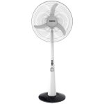 پنکه ایستاده شارژی جیپاس مدل GF9385 با چراغ‌های LED