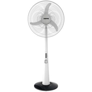 پنکه ایستاده شارژی جیپاس مدل GF9385 با چراغ‌های LED