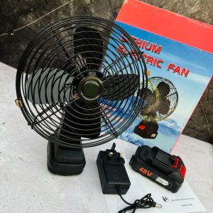 پنکه شارژی رومیزی تمام فلز ۴۸ ولتی